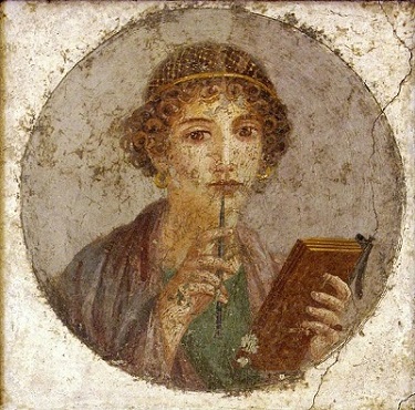 Woman with Wax Tablet and Stylus (so-called "Sappho")